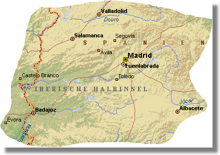 Immobilien in Zentralspanien, Mitte von Spanien im Umkreis von Madrid