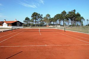 Tennisplatz vom Feriencamp bei Jaureguiberry in Uruguay