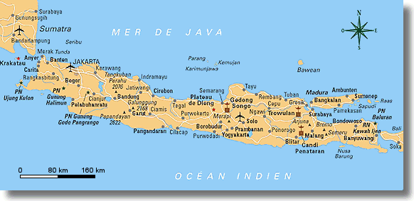 Immobilien auf der Insel Java von Indonesien